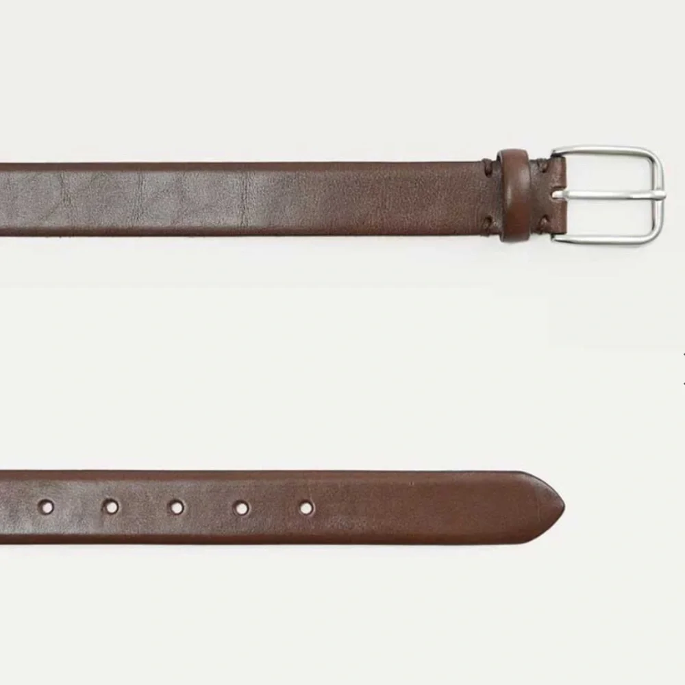 NWT. Zara Men Genuine Leather Belt with metal buckle. Size 36.